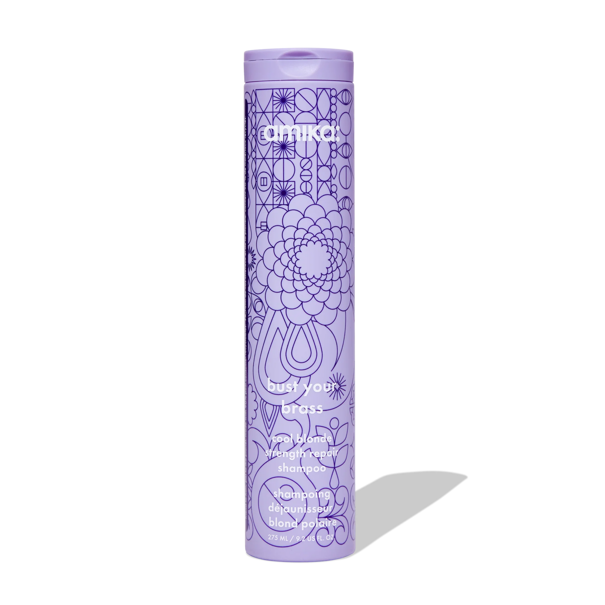 AMIKA bust your brass cool blonde strength repair shampoo image 0