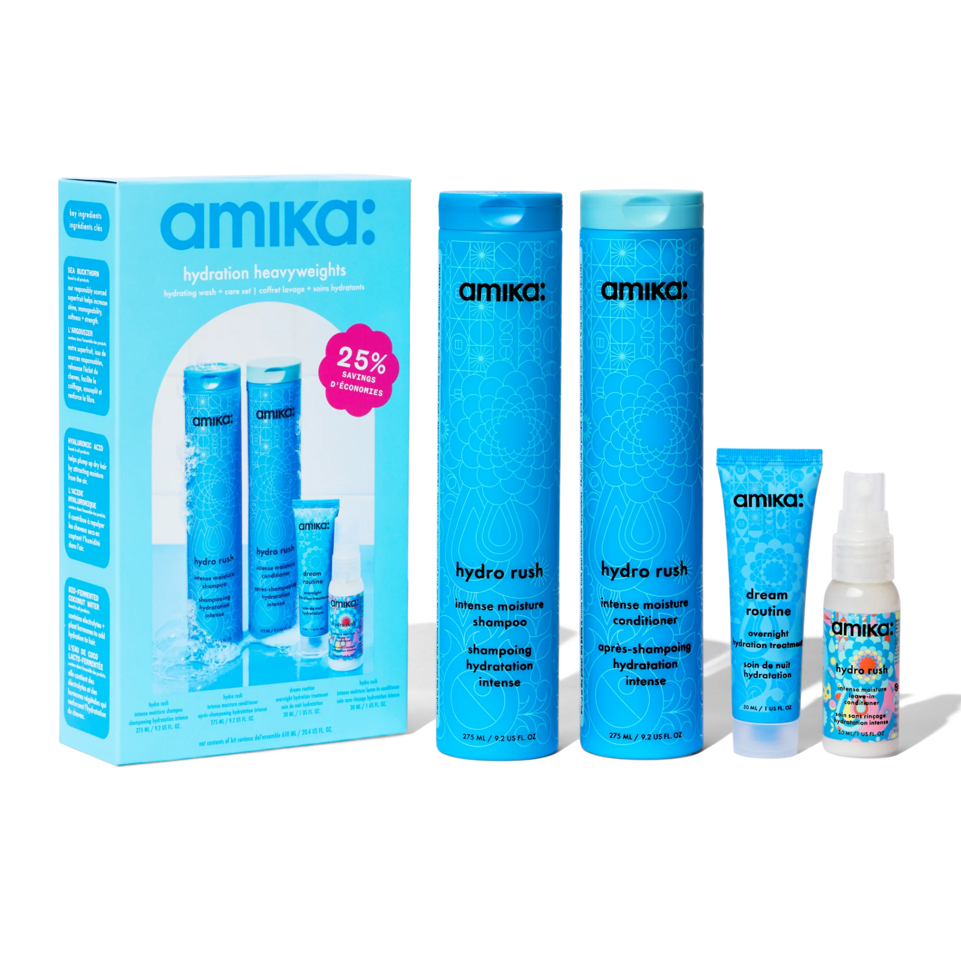 AMIKA hydration heavyweights hydrating wash + care set image 0