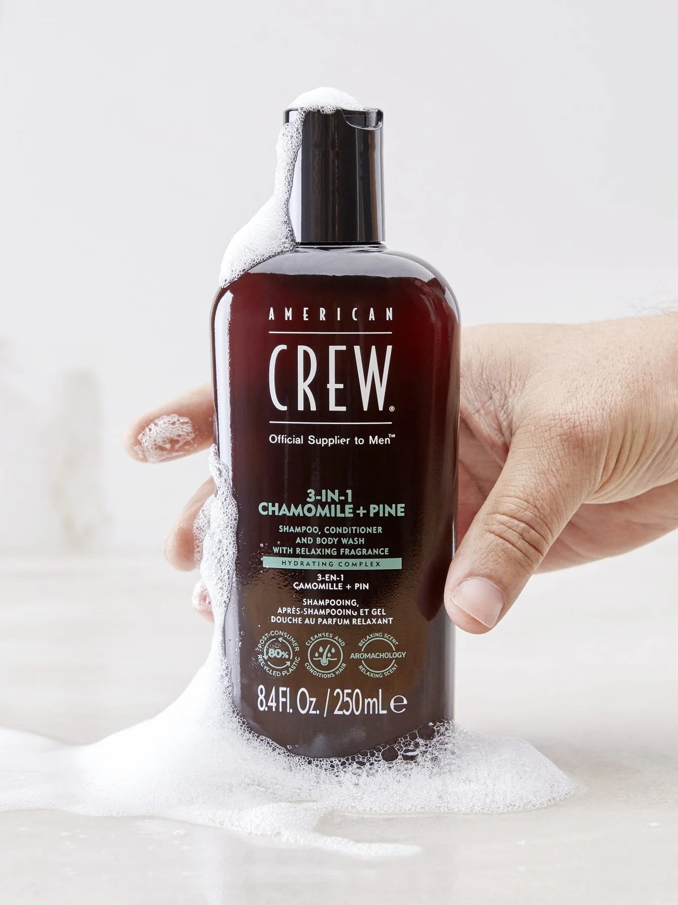 American Crew 3-in-1 Chamomile + Pine Shampoo, Conditioner and Body Wash 8.4oz