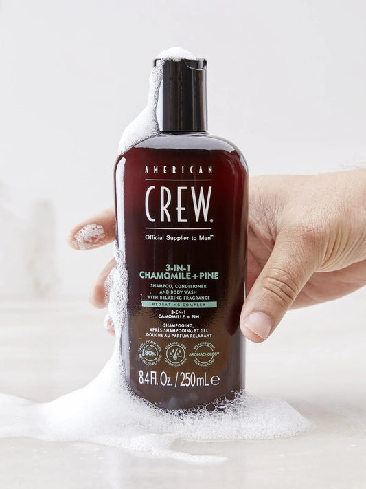 American Crew 3-in-1 Chamomile + Pine Shampoo, Conditioner and Body Wash 8.4oz